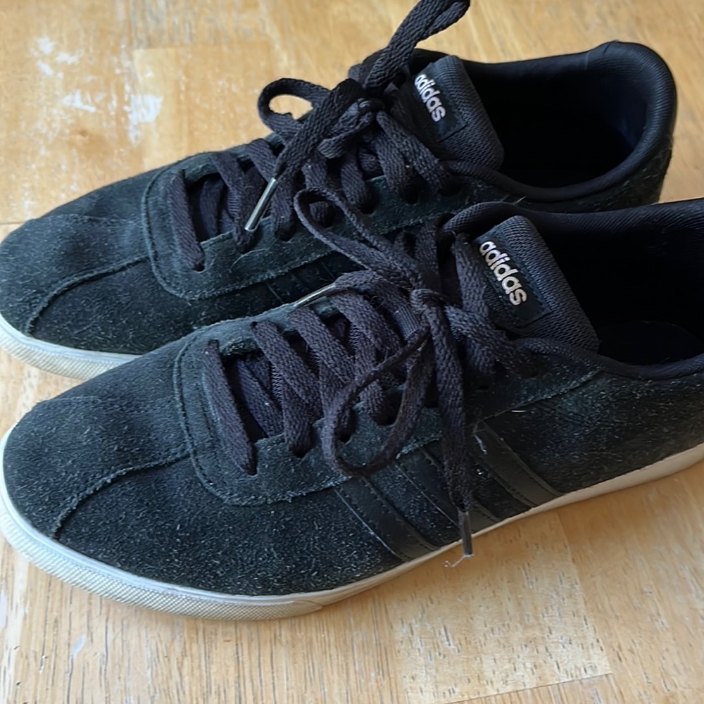 Adidas Women’s Gazelle original black suede sneakers size 10
